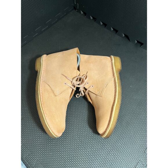 CLARKS‎ ORIGINALs Desert Boots CFS Charles F. Stead LEEDS ENGLAND Size 7.5 Pink - Picture 4 of 9
